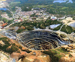 Vista aerea de la mina